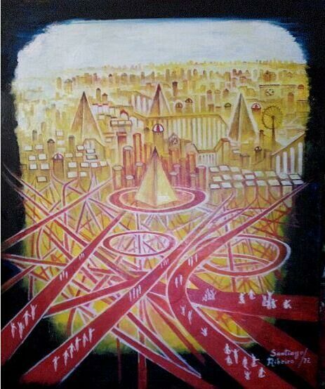City 1000 - a Paintings by santiago ribeiro